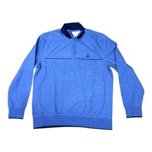 Brooks Brothers Mens Blue Quarter-Zip Pullover Sweater Sweatshirt Size L NEW